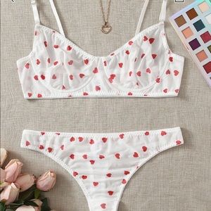 Heart lingerie set
